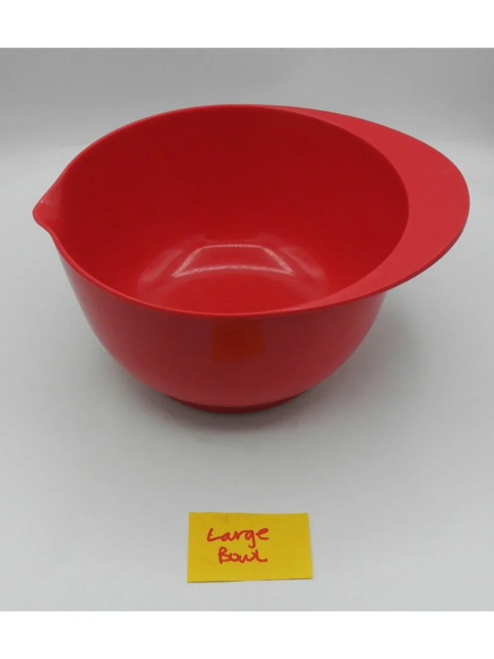Sur La Table Red Melamine Spout Mixing Batter Bowl 2, 3, and 4 Quart Nesting Set